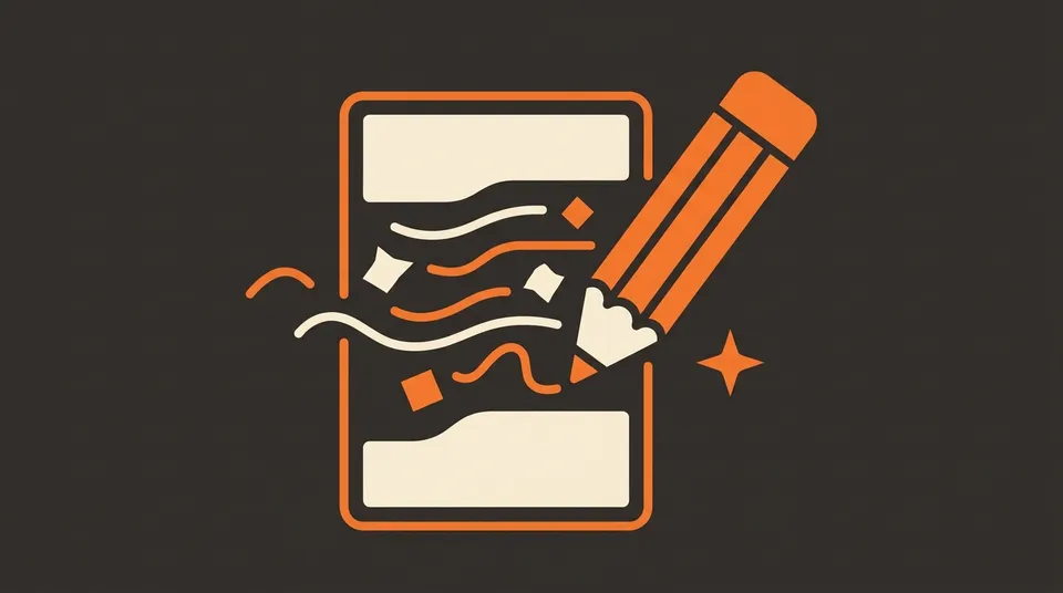 Illustration of a pencil writing an ad, representing ad copy written for local customers
